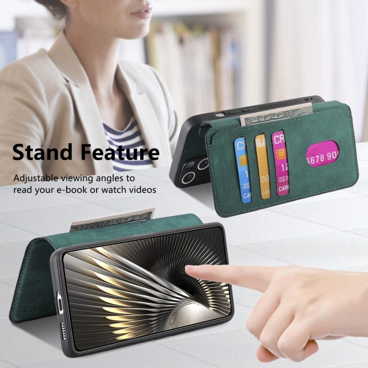 For Redmi Turbo 3 5G CaseNeo MagSafe RFID Anti-theft Retro Leather Phone Case(Green)