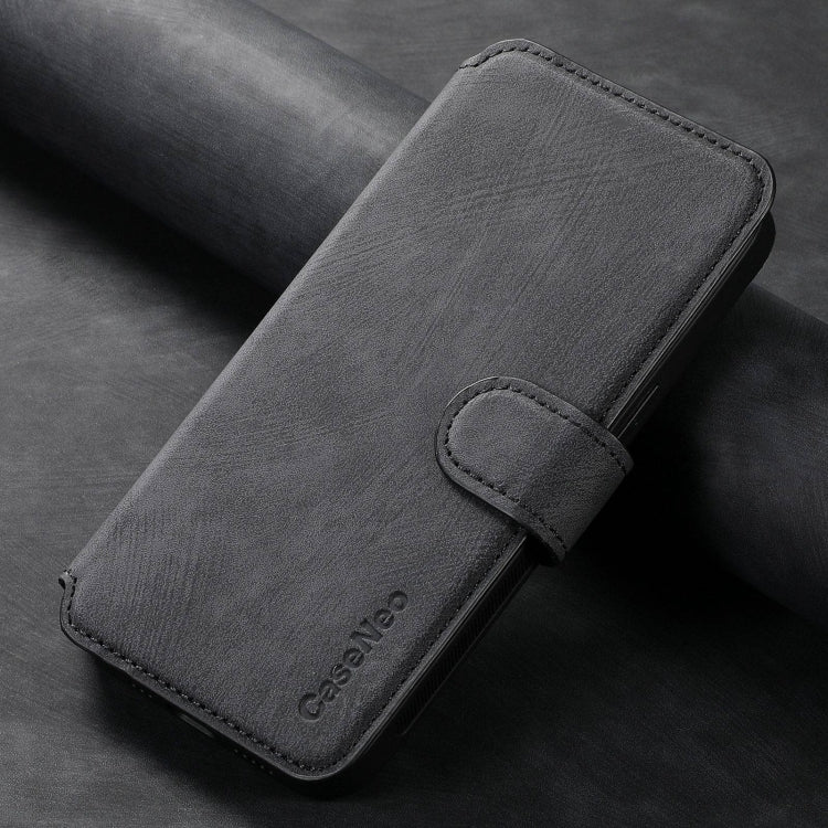 For Xiaomi Poco F6 Pro CaseNeo MagSafe RFID Anti-theft Retro Leather Phone Case(Black)