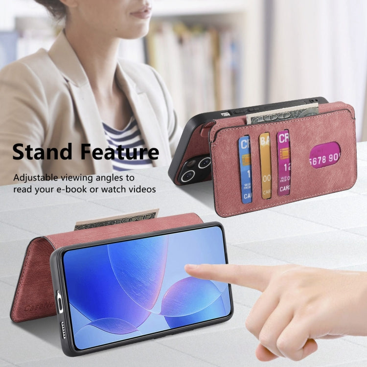 For Xiaomi Poco F6 Pro CaseNeo MagSafe RFID Anti-theft Retro Leather Phone Case(Pink)