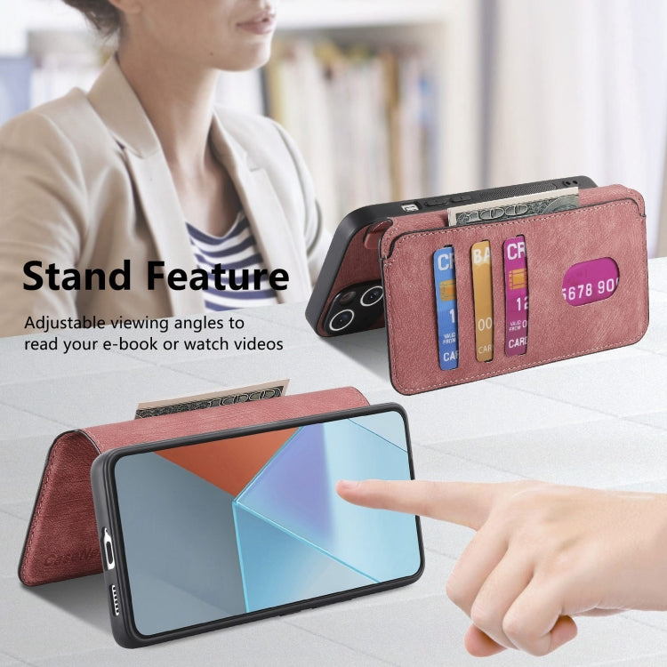 For Xiaomi Poco X6 5G CaseNeo MagSafe RFID Anti-theft Retro Leather Phone Case(Pink)