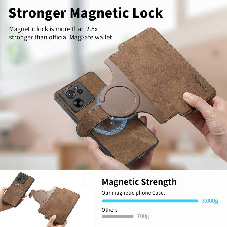 For Xiaomi 13T / 13T Pro CaseNeo MagSafe RFID Anti-theft Retro Leather Phone Case(Brown)
