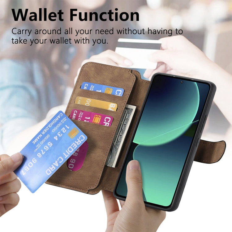 For Xiaomi 13T / 13T Pro CaseNeo MagSafe RFID Anti-theft Retro Leather Phone Case(Brown)