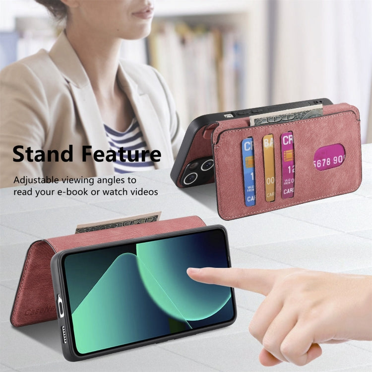 For Xiaomi 13T / 13T Pro CaseNeo MagSafe RFID Anti-theft Retro Leather Phone Case(Pink)