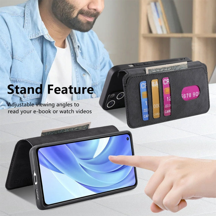 For Xiaomi Mi 11 Lite CaseNeo MagSafe RFID Anti-theft Retro Leather Phone Case(Black)