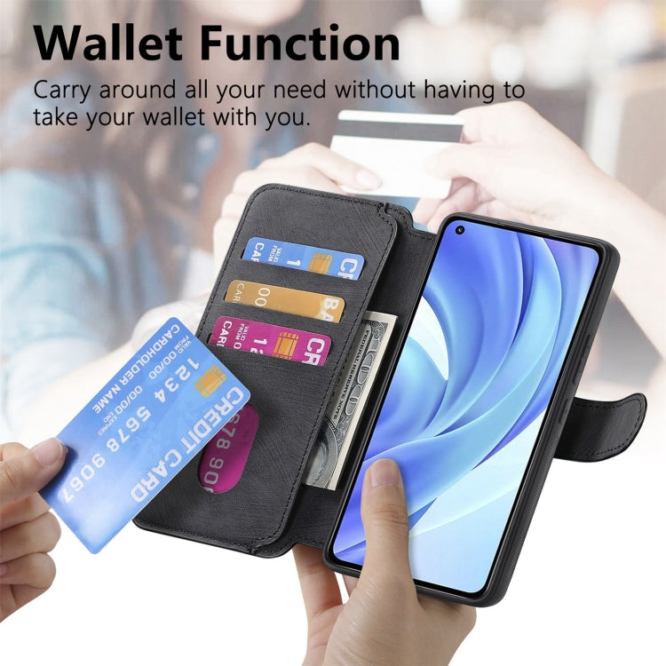 For Xiaomi Mi 11 Lite CaseNeo MagSafe RFID Anti-theft Retro Leather Phone Case(Black)