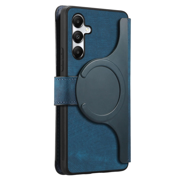 For Samsung Galaxy A35 5G CaseNeo MagSafe RFID Anti-theft Retro Leather Phone Case(Blue)