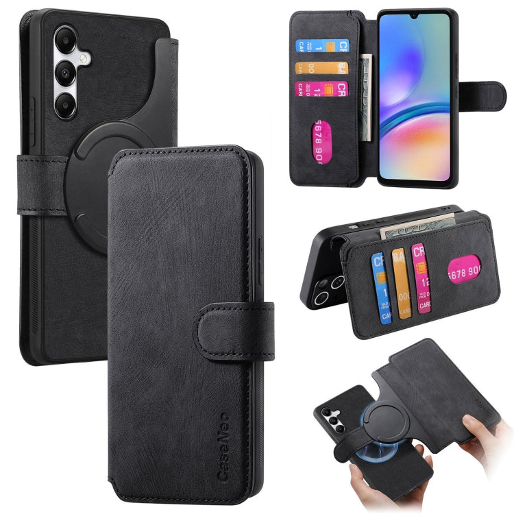 For Samsung Galaxy A05s CaseNeo MagSafe RFID Anti-theft Retro Leather Phone Case(Black)