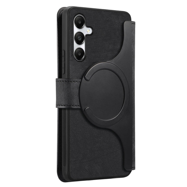 For Samsung Galaxy A05s CaseNeo MagSafe RFID Anti-theft Retro Leather Phone Case(Black)