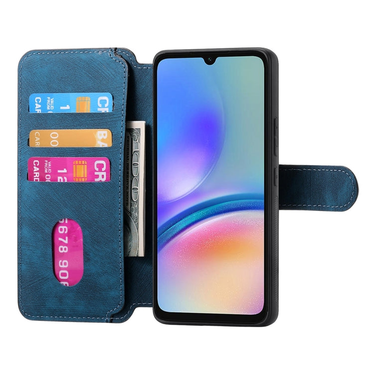 For Samsung Galaxy A05s CaseNeo MagSafe RFID Anti-theft Retro Leather Phone Case(Blue)