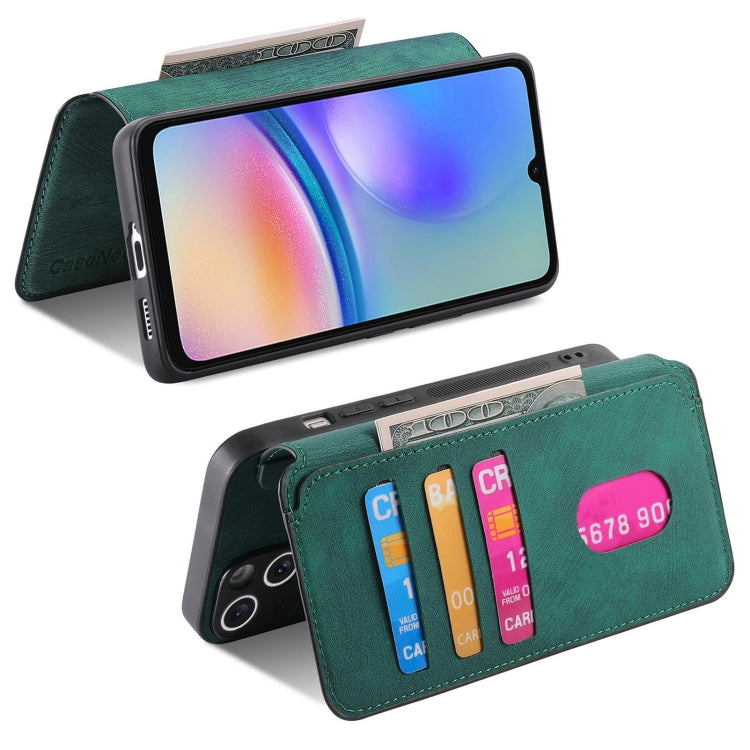 For Samsung Galaxy A05s CaseNeo MagSafe RFID Anti-theft Retro Leather Phone Case(Green)
