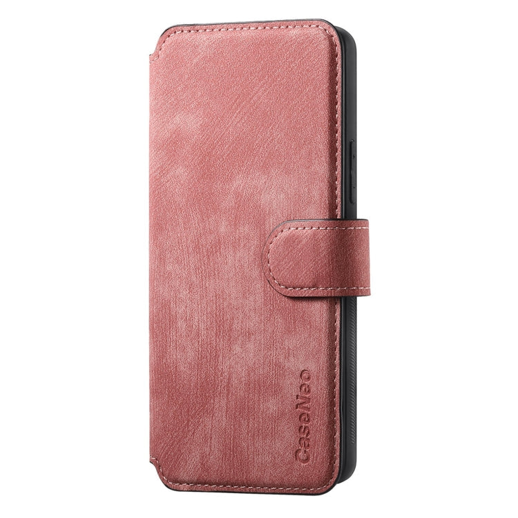 For Samsung Galaxy A05s CaseNeo MagSafe RFID Anti-theft Retro Leather Phone Case(Pink)