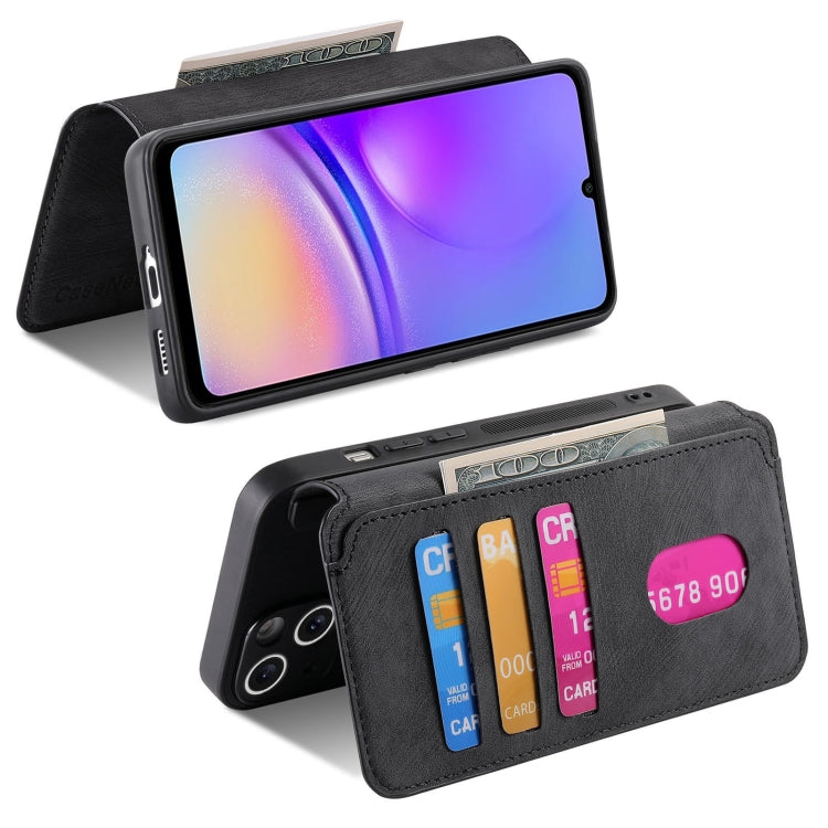 For Samsung Galaxy A05 CaseNeo MagSafe RFID Anti-theft Retro Leather Phone Case(Black)