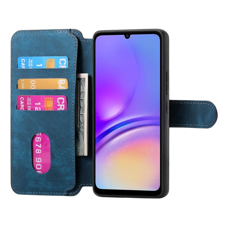 For Samsung Galaxy A05 CaseNeo MagSafe RFID Anti-theft Retro Leather Phone Case(Blue)
