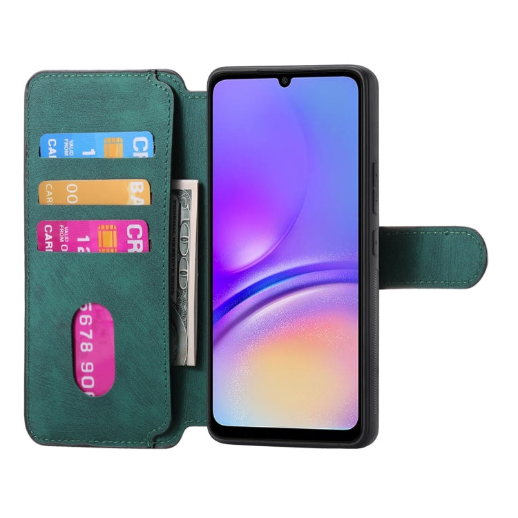 For Samsung Galaxy A05 CaseNeo MagSafe RFID Anti-theft Retro Leather Phone Case(Green)