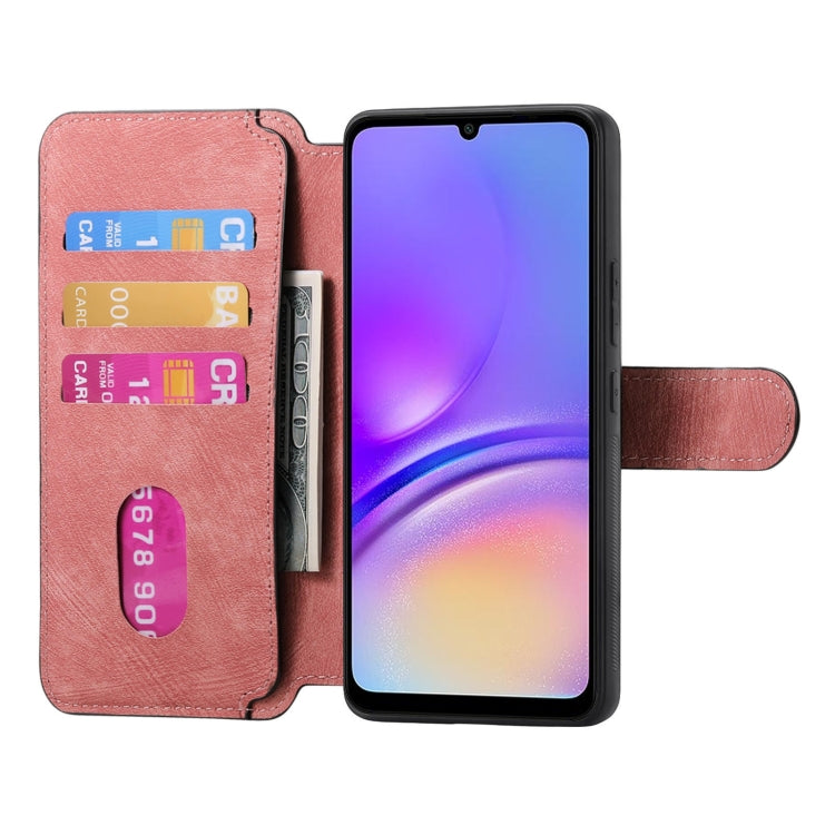 For Samsung Galaxy A05 CaseNeo MagSafe RFID Anti-theft Retro Leather Phone Case(Pink)