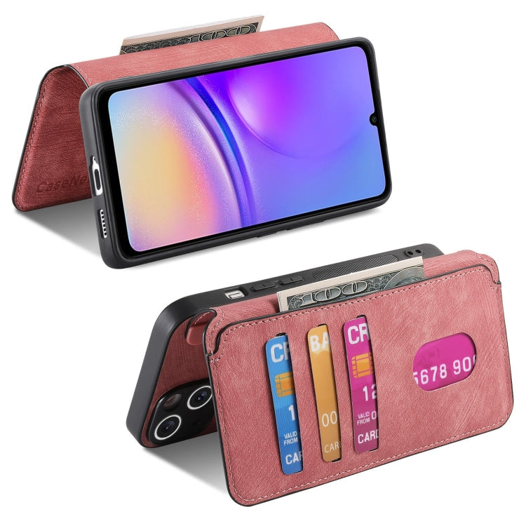 For Samsung Galaxy A05 CaseNeo MagSafe RFID Anti-theft Retro Leather Phone Case(Pink)
