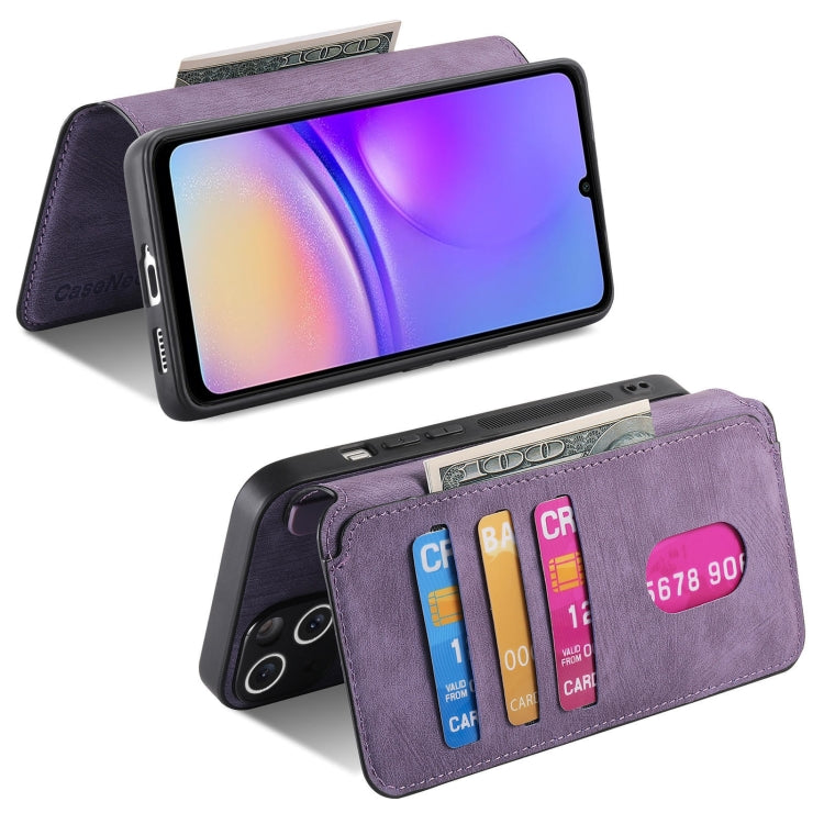 For Samsung Galaxy A05 CaseNeo MagSafe RFID Anti-theft Retro Leather Phone Case(Purple)