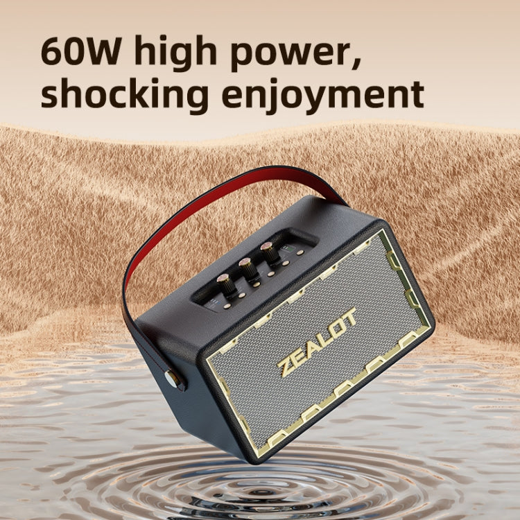 Zealot MT01 Retro Card Portable Wireless Bluetooth Speaker(Black)