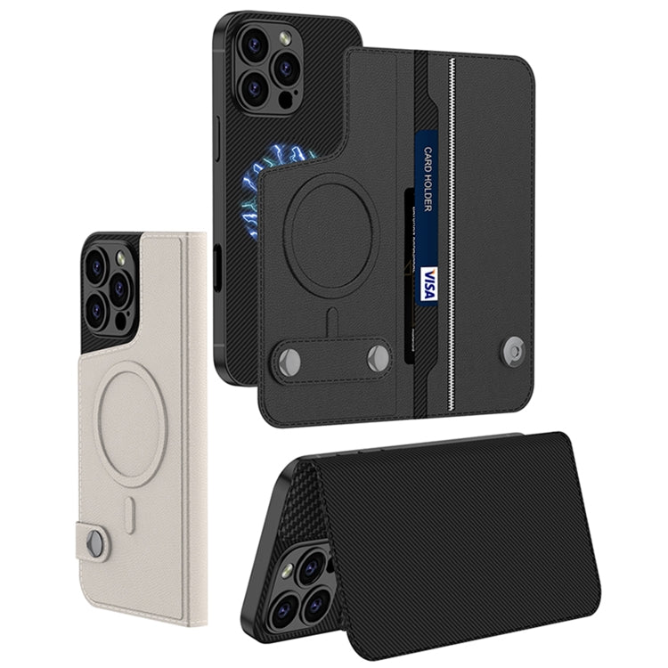 For iPhone 16 Pro Max GKK Detachable Flip Leather MagSafe Phone Case(Titanium Gray)