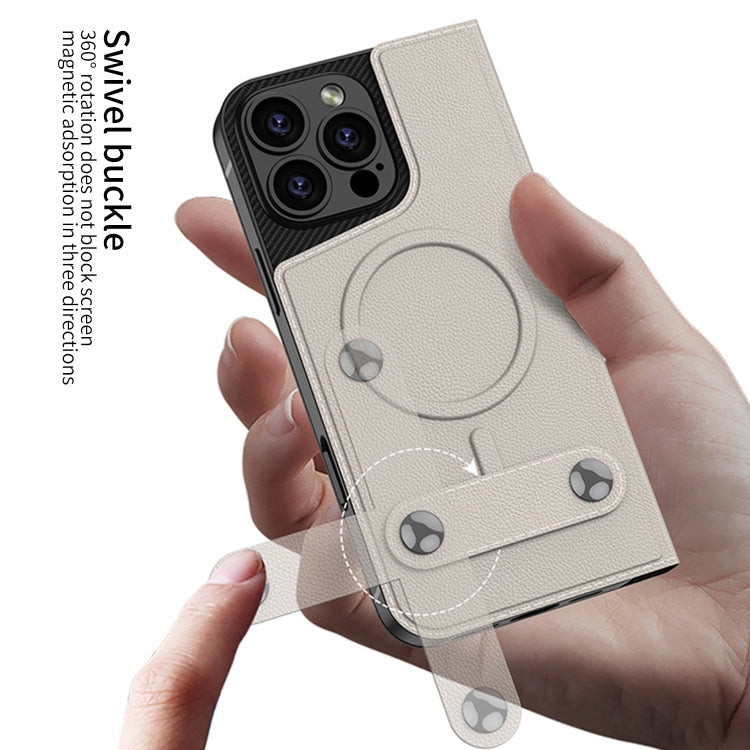 For iPhone 16 Pro Max GKK Detachable Flip Leather MagSafe Phone Case(Titanium Gray)