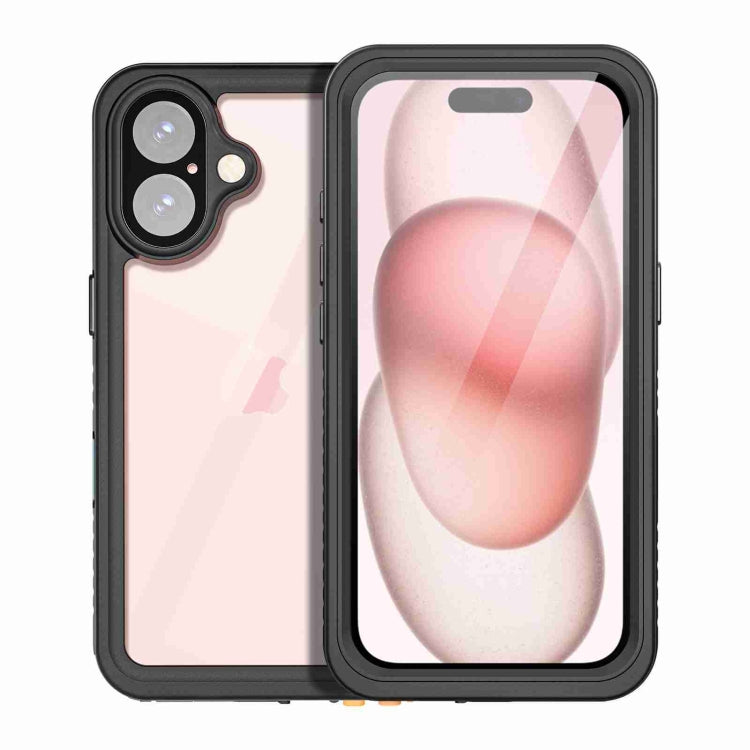 For iPhone 16 Plus RedPepper IP68 Waterproof Triple-proof Phone Case(Black)