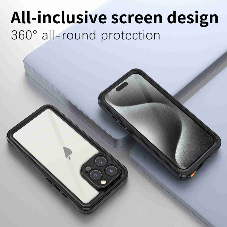 For iPhone 16 Pro Max RedPepper IP68 Waterproof Triple-proof Phone Case(Black)