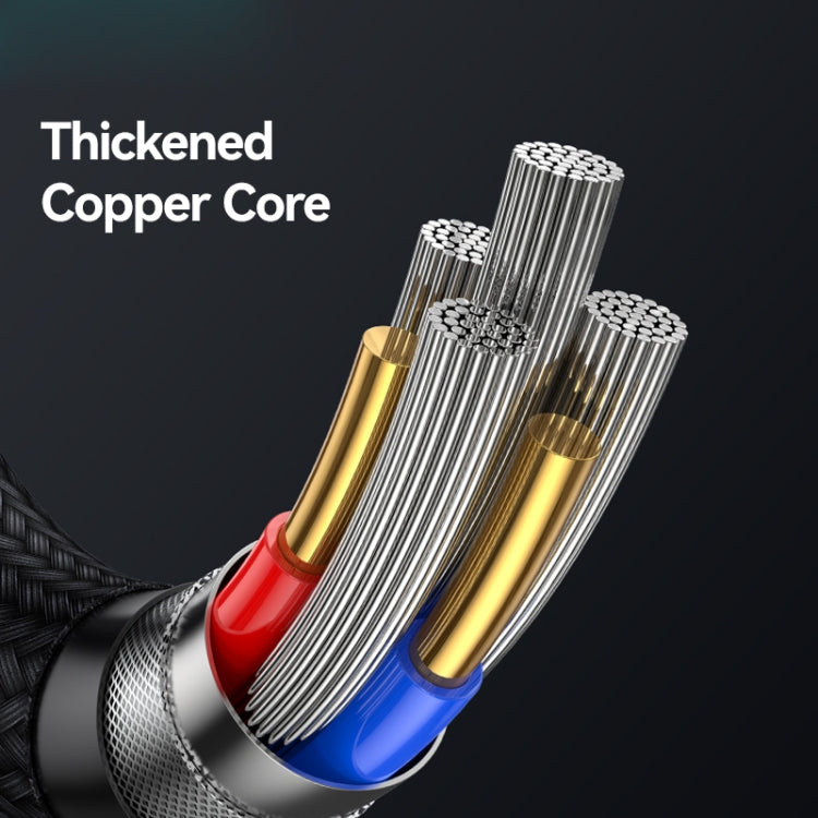 USAMS SJ742 100W USB-C / Type-C to USB-C / Type-C Zinc Alloy Digital Display Fast Data Cable, Length: 1.2m(Titanium)