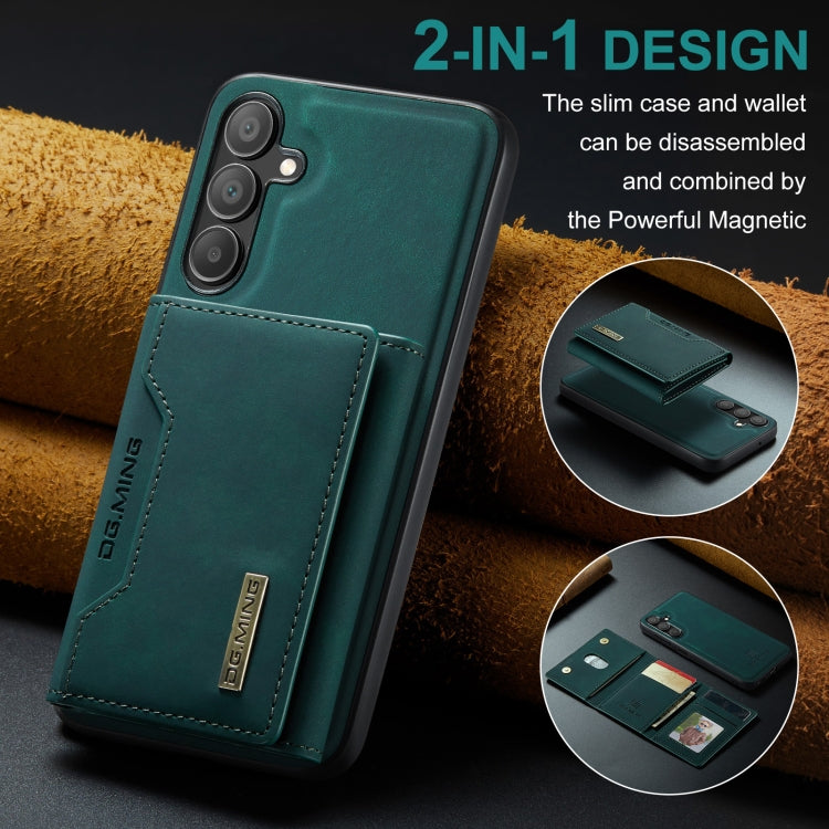 For Samsung Galaxy A16 5G DG.MING M2 Series 3-Fold Multi Card Bag + Magnetic Phone Case(Green)