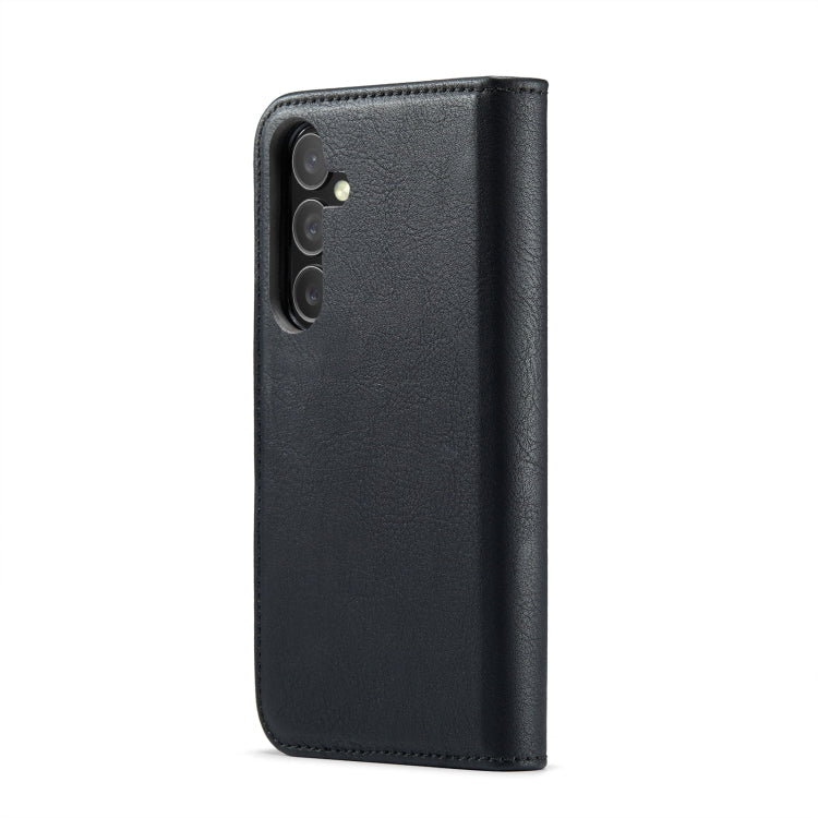 For Samsung Galaxy A16 5G DG.MING Crazy Horse Texture Detachable Magnetic Leather Case(Black)