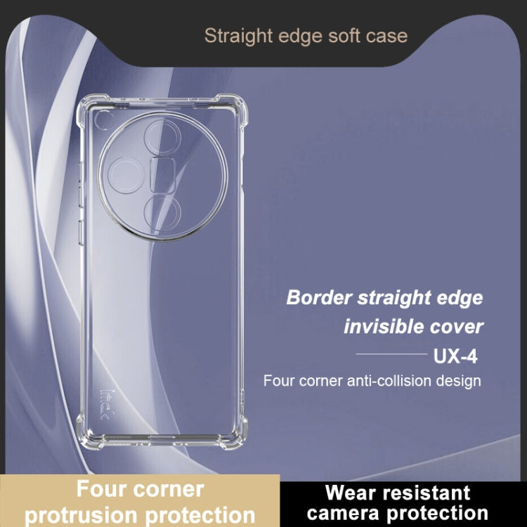 For OPPO Find X7 5G IMAK UX-4 Series Four-corner Shockproof Phone Case(Transparent)