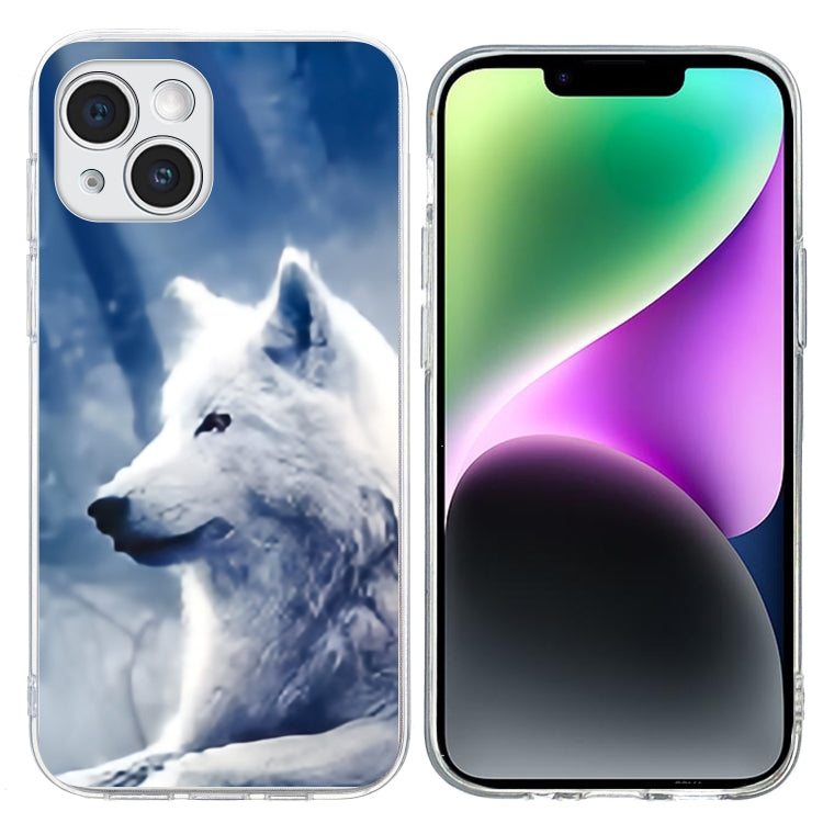 Colorful Painting Pattern TPU Phone Case, For iPhone 14 Plus, For iPhone 14
