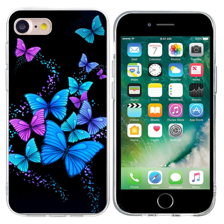 Colorful Painting Pattern TPU Phone Case, For iPhone SE 2022 / 2020 / 8 / 7