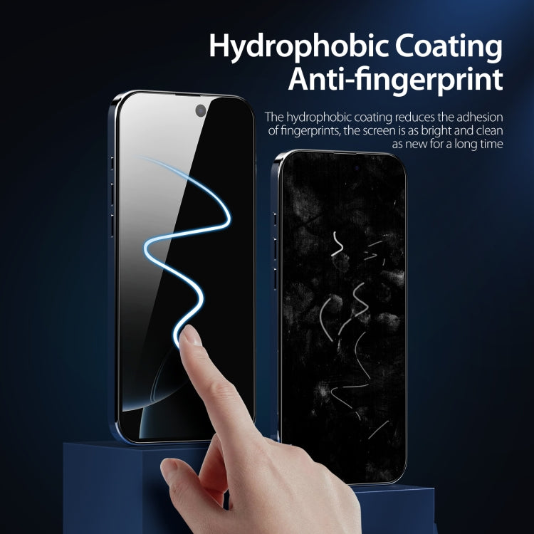 For iPhone 16 Pro 5pcs DUX DUCIS 0.33mm 9H High Aluminum Anti-spy HD Tempered Glass Film