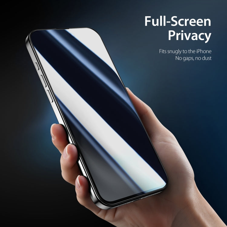 For iPhone 16 Plus 5pcs DUX DUCIS 0.33mm 9H High Aluminum Anti-spy HD Tempered Glass Film