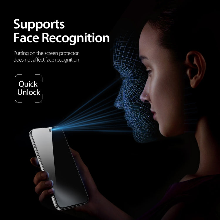 For iPhone 16 Plus 5pcs DUX DUCIS 0.33mm 9H High Aluminum Anti-spy HD Tempered Glass Film