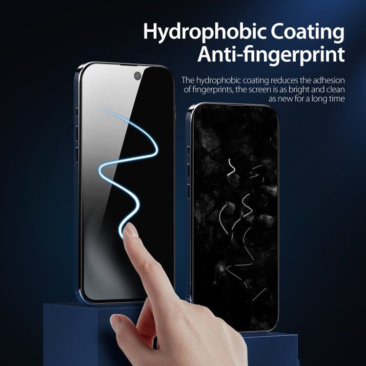 For iPhone 16 5pcs DUX DUCIS 0.33mm 9H High Aluminum Anti-spy HD Tempered Glass Film
