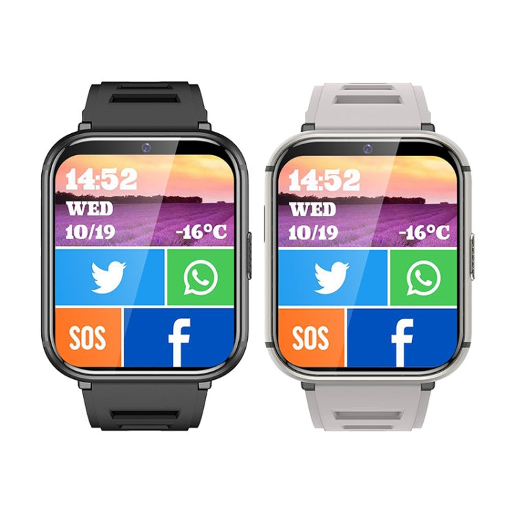 UNIWA DM66 4G Calling Smart Watch, 4GB+64GB, 1.99 inch IPS Screen Android 9.0 Support WiFi GPS(Black)