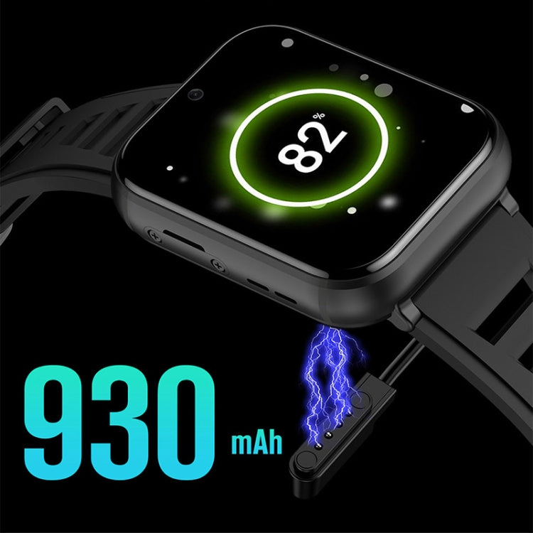 UNIWA DM66 4G Calling Smart Watch, 4GB+64GB, 1.99 inch IPS Screen Android 9.0 Support WiFi GPS(Black)