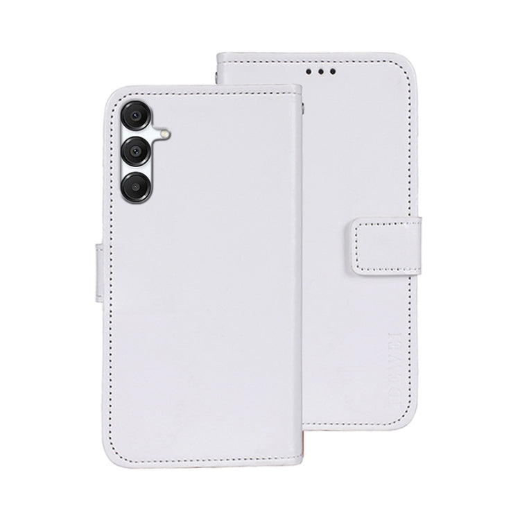 For Samsung Galaxy A16 5G idewei Crazy Horse Texture Leather Phone Case(White)