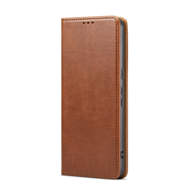 For Google Pixel 9 / 9 Pro Fierre Shann PU Genuine Leather Texture Phone Case(Brown)