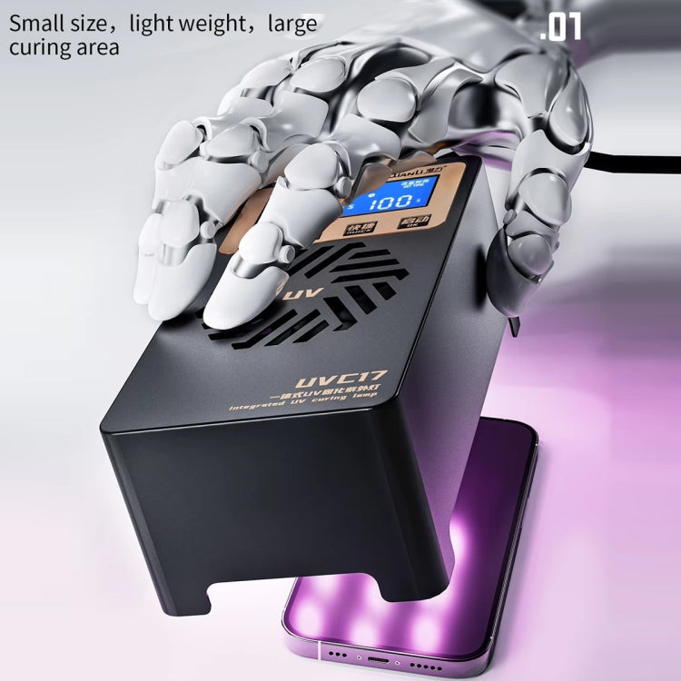 Qianli UVC17 7 inch Integrated UV Curing Lamp with Timing Function, Plug:UK Plug