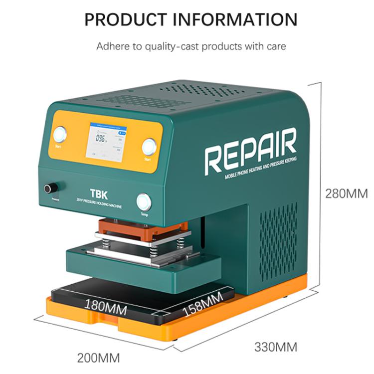 TBK 201P Frame / Screen / Back Cover Pressure Holding Machine with Built-in Vacuum Pump, Plug:UK Plug