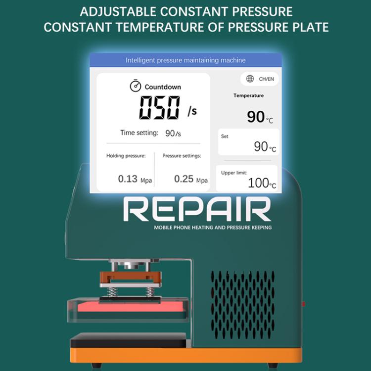 TBK 201P Frame / Screen / Back Cover Pressure Holding Machine with Built-in Vacuum Pump, Plug:UK Plug