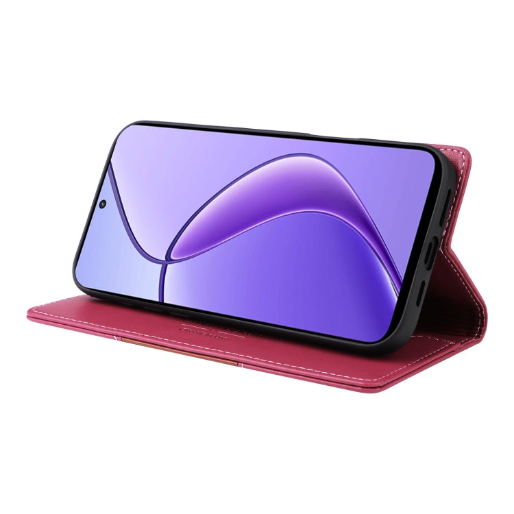 For Realme 12 5G / 12 Lite GQUTROBE G01 RFID Anti-theft Leather Phone Case(Red)