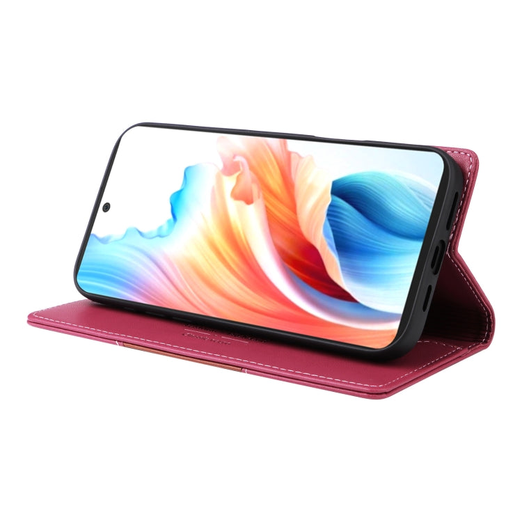 For OPPO A79 5G GQUTROBE G01 RFID Anti-theft Leather Phone Case(Red)