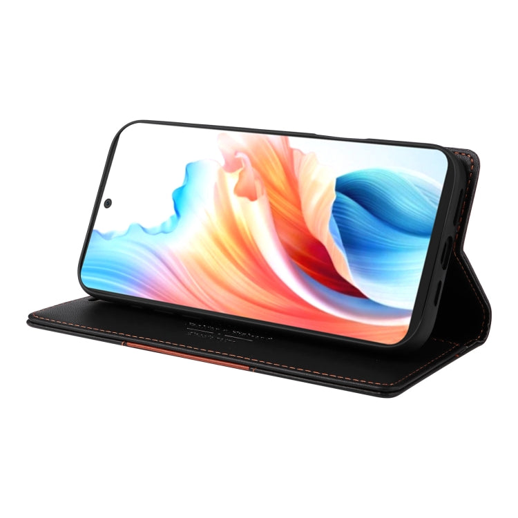 For OPPO A79 5G GQUTROBE G01 RFID Anti-theft Leather Phone Case(Black)