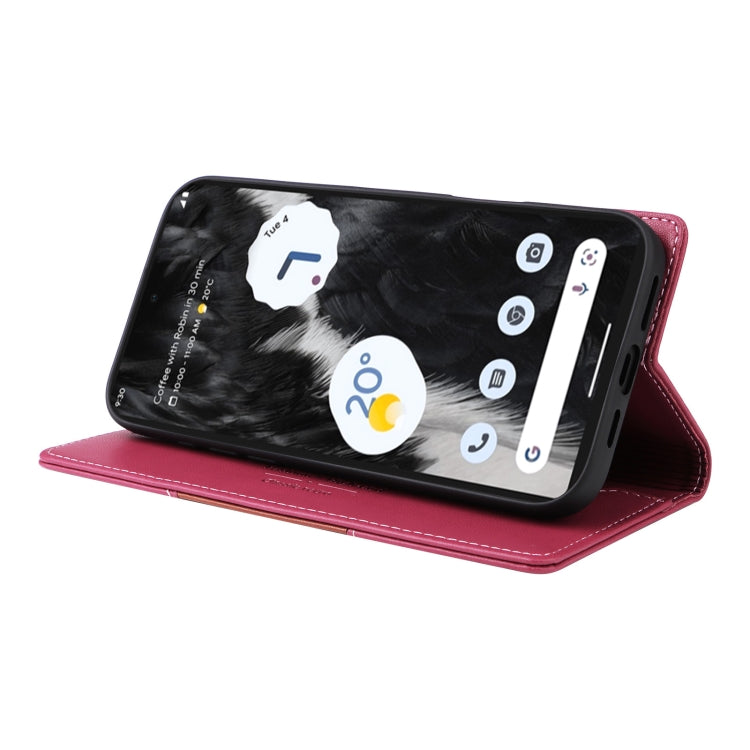 For Google Pixel 7 GQUTROBE G01 RFID Anti-theft Leather Phone Case(Red)