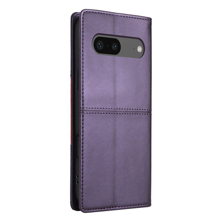 For Google Pixel 7 GQUTROBE G01 RFID Anti-theft Leather Phone Case(Purple)