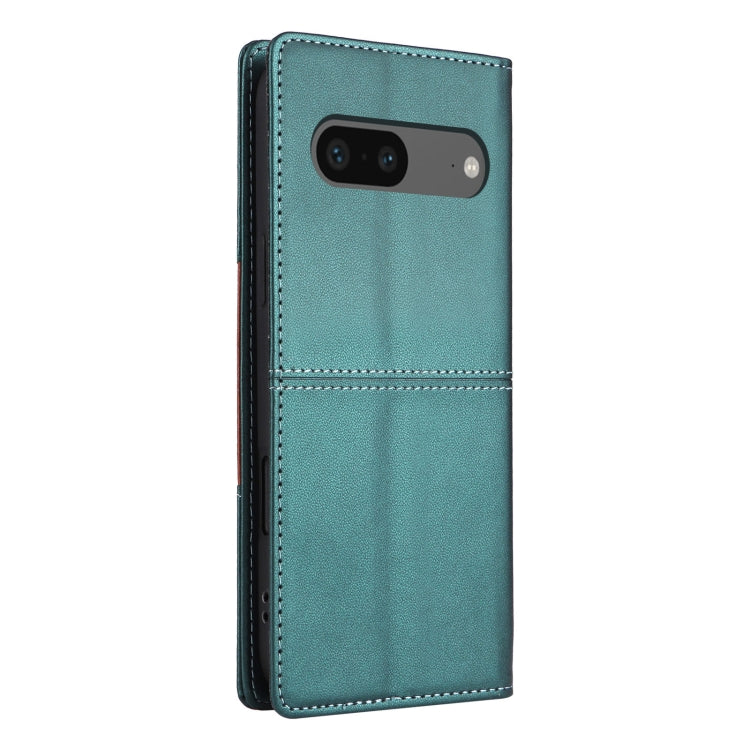 For Google Pixel 7 GQUTROBE G01 RFID Anti-theft Leather Phone Case(Green)