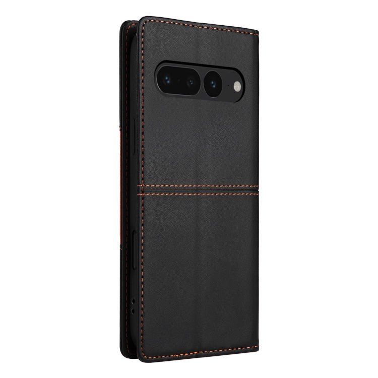 For Google Pixel 7 Pro GQUTROBE G01 RFID Anti-theft Leather Phone Case(Black)